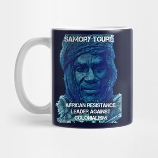 African History Samory Touré Resistance Leader Against Colonialism Blue Mug